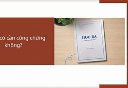 Photo Công Chứng Học Bạ Cần Những Gì